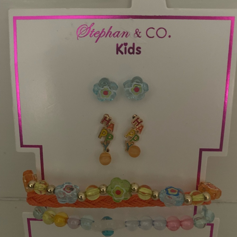 Kids Floral Jewelry Set - Multicolor - Picture 3 of 3